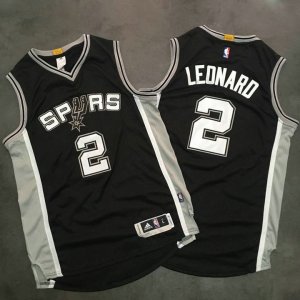 Maillot De Basket San Antonio Spurs Kawhi Leonard 2 Dense Embroidered Nike AU Fabric Noir